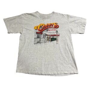 Vintage Cheers Boston Sirt Mens XL Grey Single Stitch Tee TeeJays